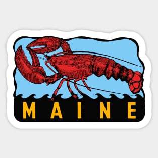 Vintage Style Maine New England Decal Sticker